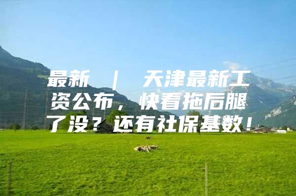 最新 ｜ 天津最新工资公布，快看拖后腿了没？还有社保基数！