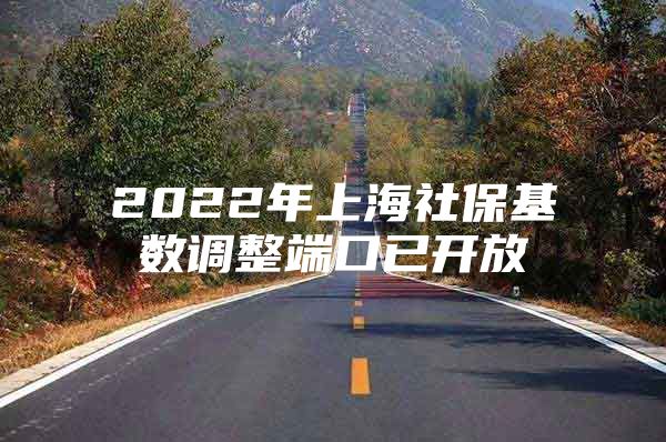 2022年上海社保基数调整端口已开放