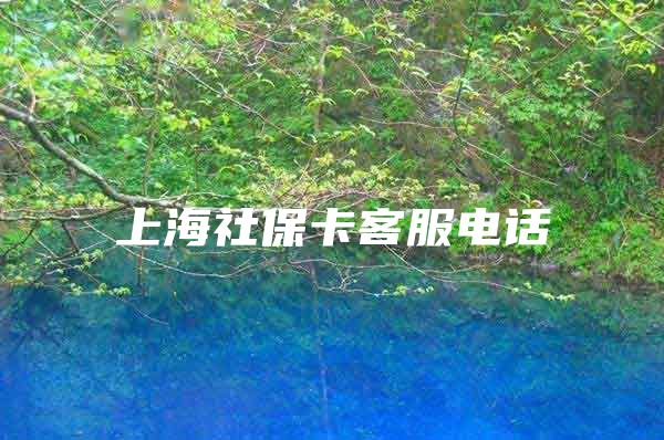 上海社保卡客服电话