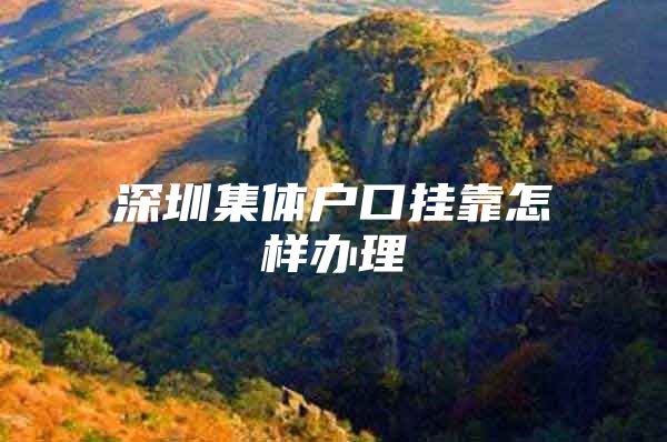 深圳集体户口挂靠怎样办理