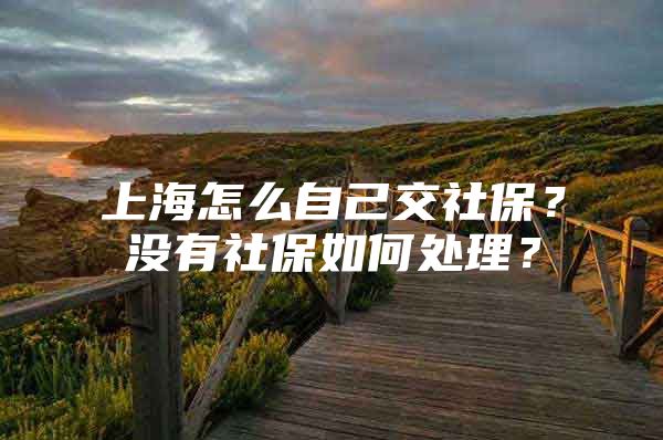 上海怎么自己交社保？没有社保如何处理？