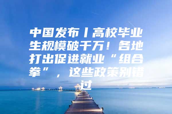 中国发布丨高校毕业生规模破千万！各地打出促进就业“组合拳”，这些政策别错过