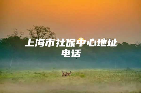 上海市社保中心地址电话