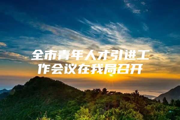 全市青年人才引进工作会议在我局召开
