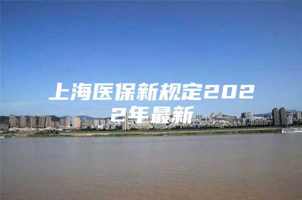 上海医保新规定2022年最新