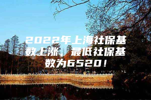 2022年上海社保基数上涨，最低社保基数为6520！