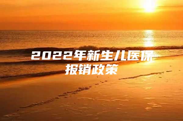 2022年新生儿医保报销政策