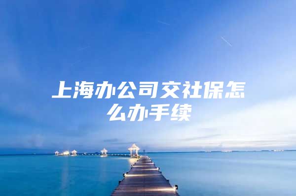 上海办公司交社保怎么办手续