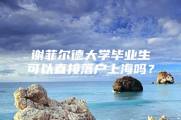 谢菲尔德大学毕业生可以直接落户上海吗？