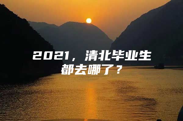 2021，清北毕业生都去哪了？