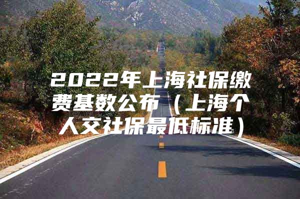 2022年上海社保缴费基数公布（上海个人交社保最低标准）