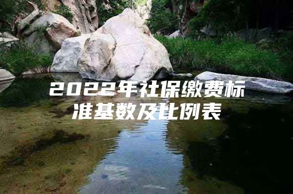2022年社保缴费标准基数及比例表