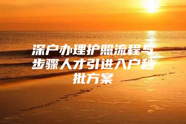 深户办理护照流程与步骤人才引进入户秒批方案