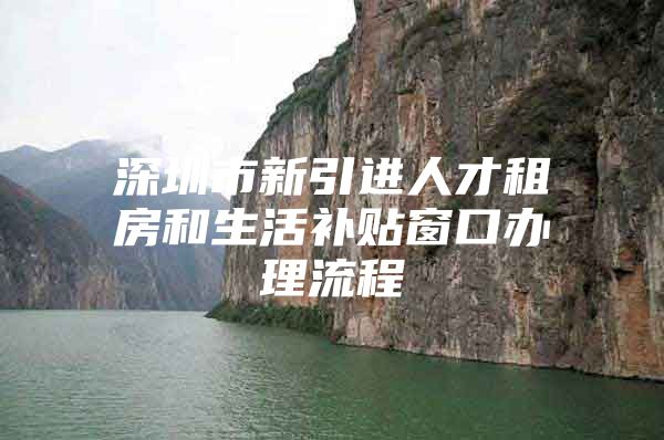 深圳市新引进人才租房和生活补贴窗口办理流程