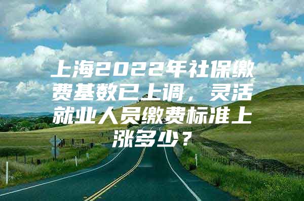 上海2022年社保缴费基数已上调，灵活就业人员缴费标准上涨多少？