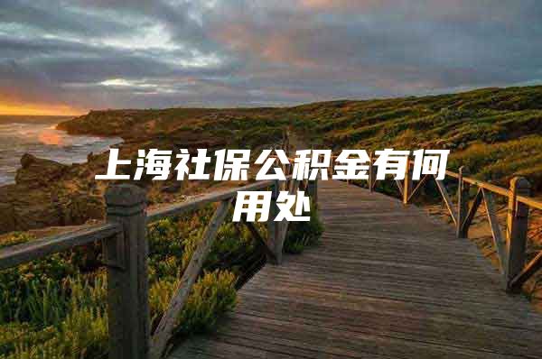 上海社保公积金有何用处