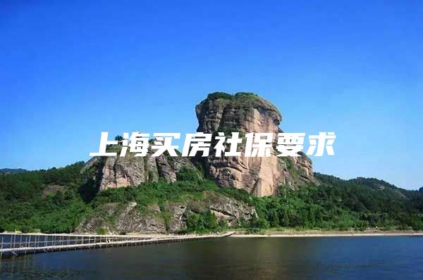 上海买房社保要求