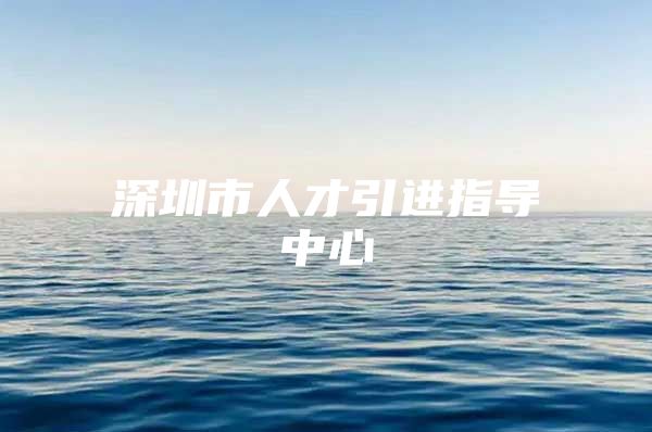 深圳市人才引进指导中心