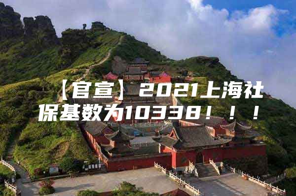 【官宣】2021上海社保基数为10338！！！