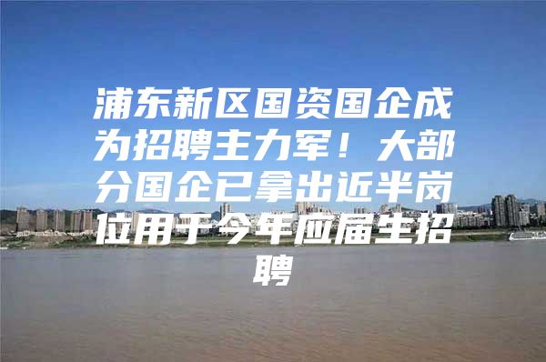 浦东新区国资国企成为招聘主力军！大部分国企已拿出近半岗位用于今年应届生招聘
