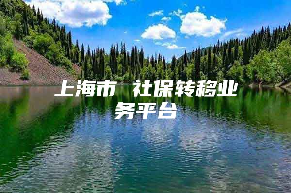 上海市 社保转移业务平台