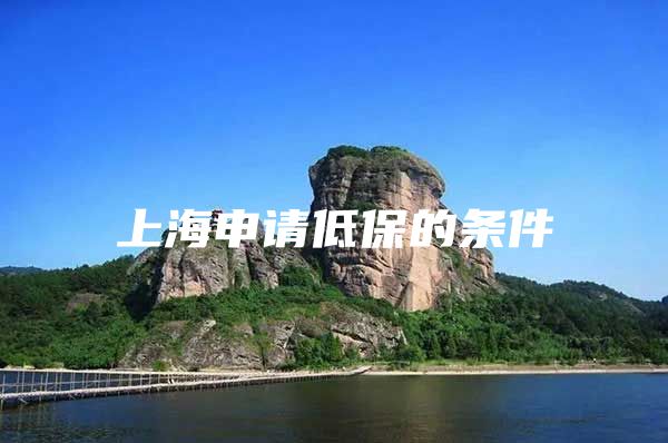上海申请低保的条件
