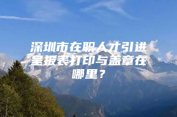 深圳市在职人才引进呈报表打印与盖章在哪里？