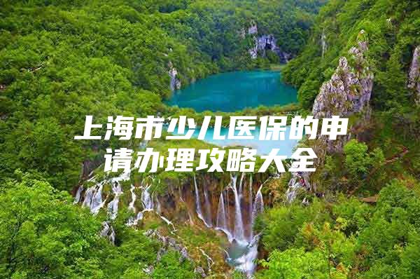 上海市少儿医保的申请办理攻略大全