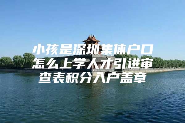 小孩是深圳集体户口怎么上学人才引进审查表积分入户盖章