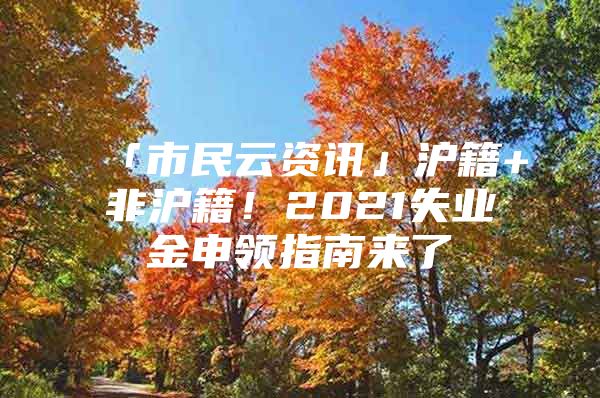 「市民云资讯」沪籍+非沪籍！2021失业金申领指南来了→