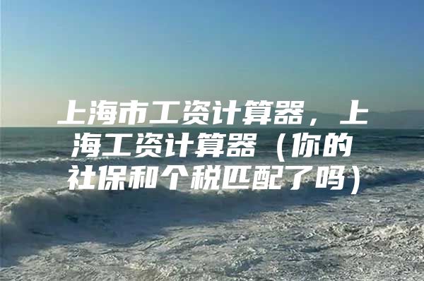 上海市工资计算器，上海工资计算器（你的社保和个税匹配了吗）