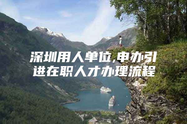 深圳用人单位,申办引进在职人才办理流程