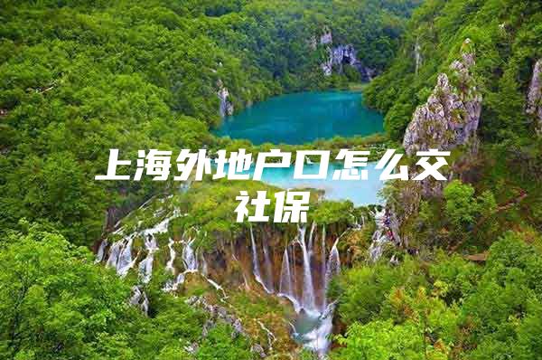 上海外地户口怎么交社保
