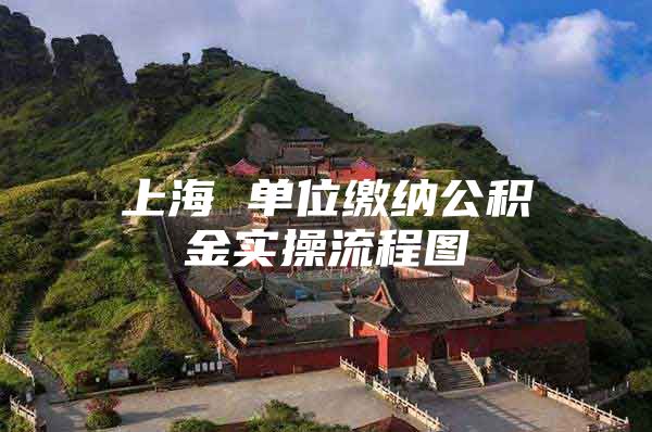 上海 单位缴纳公积金实操流程图
