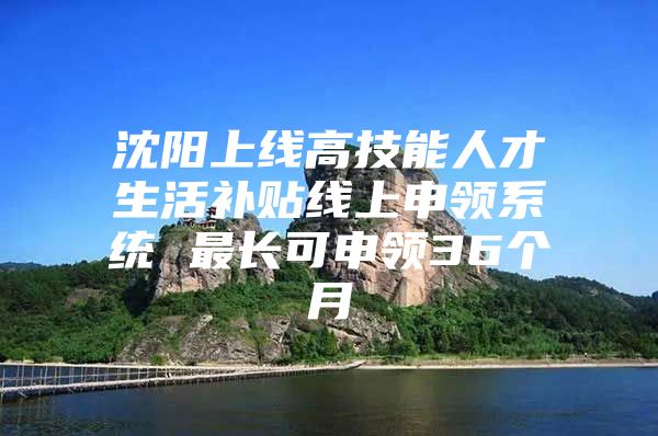 沈阳上线高技能人才生活补贴线上申领系统 最长可申领36个月